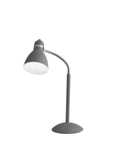 LUME "PEOPLE" IN METALLO GRIGIO CON DIFFUSORE ORIENTABILE, H 52 CM
